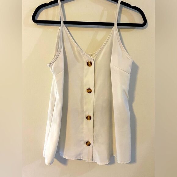 Tops - White Sleeveless Camisole Top